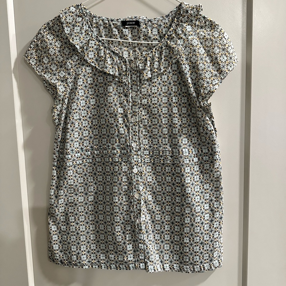 J Crew short sleeve top XS